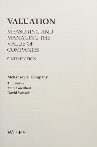 Valuation workbook