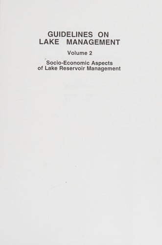 Guidelines of lake management