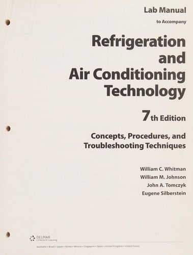 Lab manual to accompany refrigeration and air conditioning technology