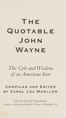 The quotable John Wayne