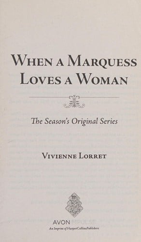 When a marquess loves a woman