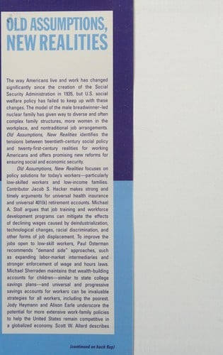 Old assumptions, new realities