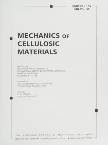 Mechanics of cellulosic materials