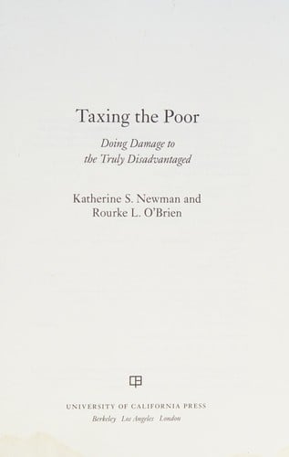 Taxing the poor