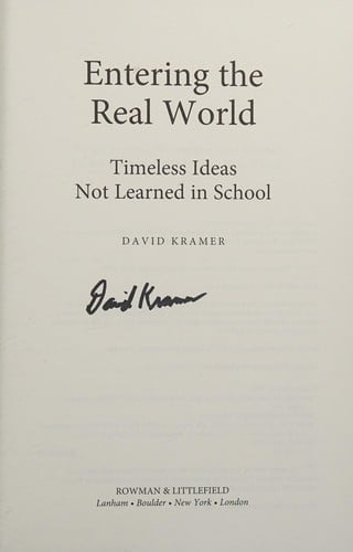 Entering the real world