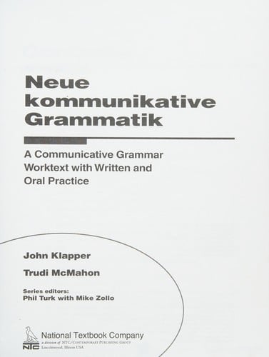 Neue kommunikative grammatik