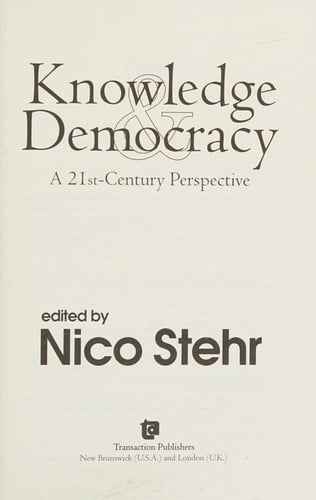 Knowledge and democracy
