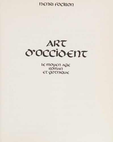 Art d'Occident