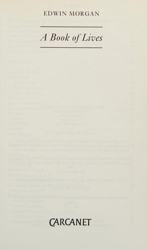 A book of lives