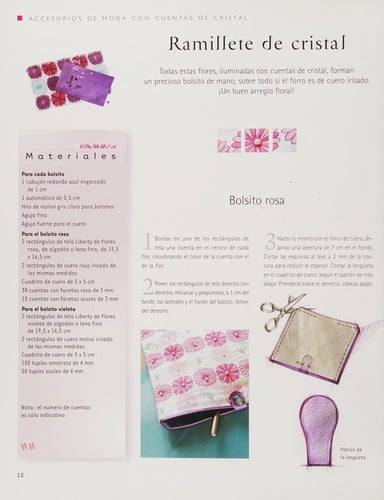 Accesorios de moda con cuentas de cristal