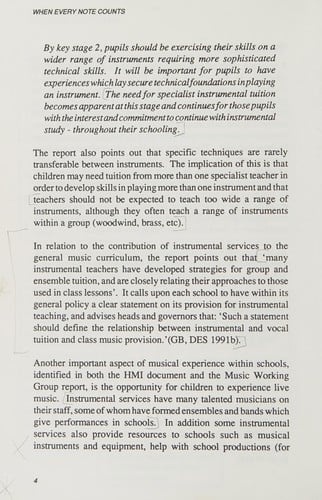 When every note counts