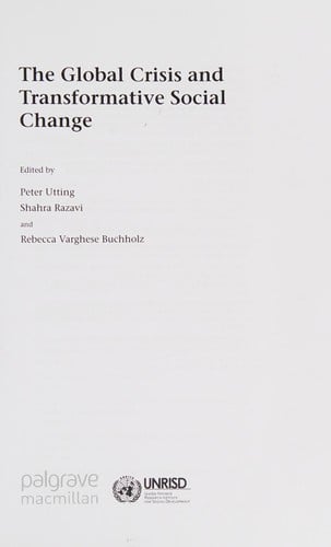 The global crisis and transformative social change