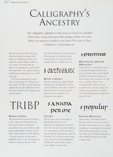 Calligraphy techniques