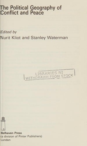 The Political geography of conflict and peace