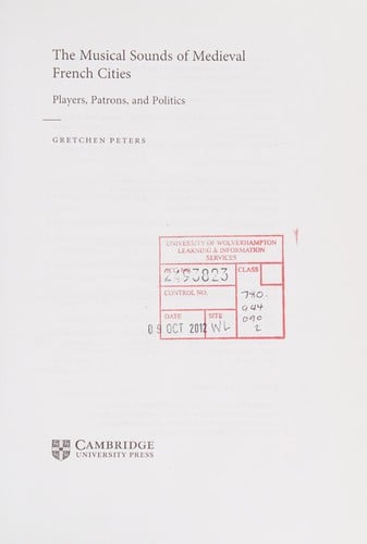 The musical sounds of medieval French cities