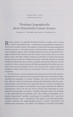 Geographies of nineteenth-century science