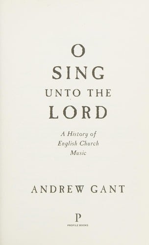 O sing unto the Lord