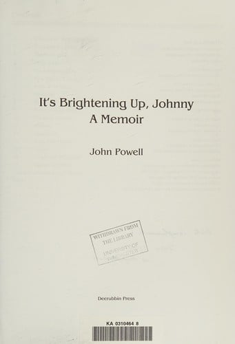 It's brightening up, Johnny