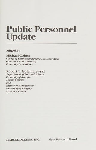 Public personnel update