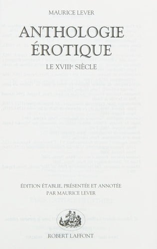 Anthologie érotique
