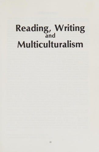 Reading, writing, and multiculturalism