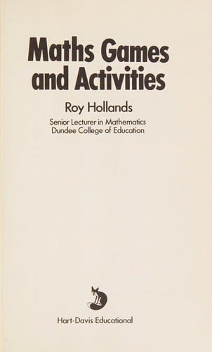 Maths games and activities