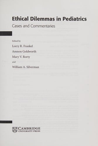 Ethical dilemmas in pediatrics