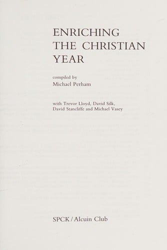 Enriching the Christian year