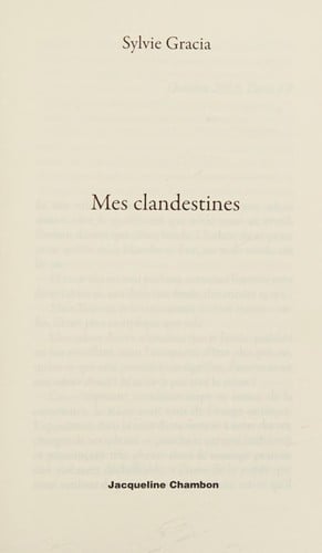 Mes clandestines