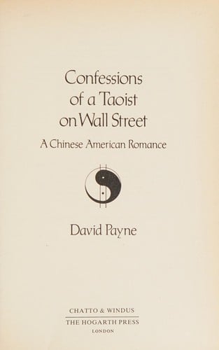 Confessions of a Taoist on Wall Street