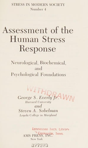 Assessment of the human stress response