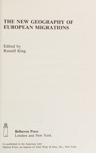 The New geography of European migrations