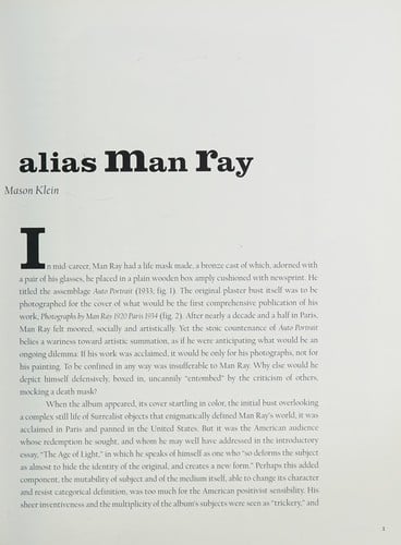 Alias Man Ray