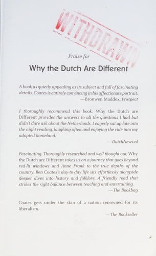 Why the Dutch are different