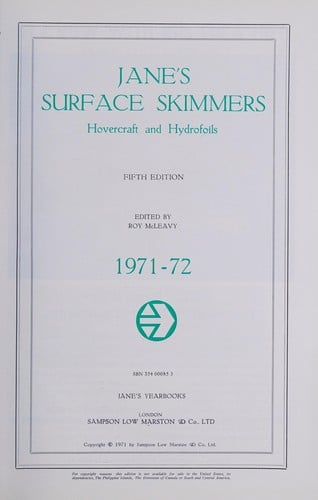 Jane's surface skimmers