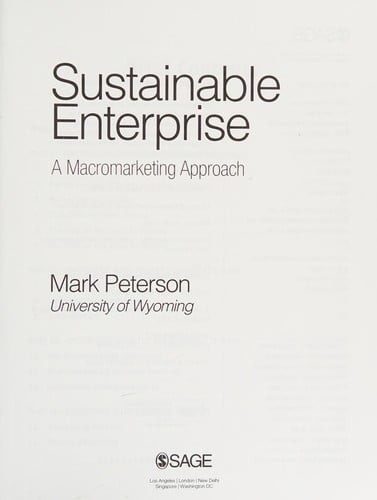Sustainable enterprise