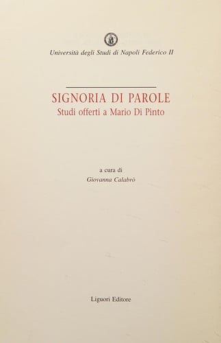 Signoria di parole