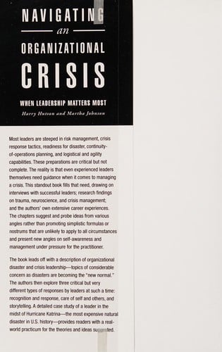 Navigating an organizational crisis