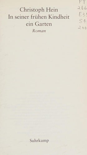 In seiner frühen Kindheit ein Garten