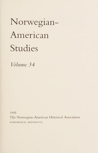 Norwegian-American Studies