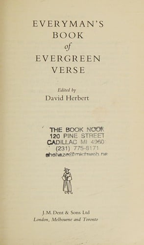 Everyman's book of evergreen verse