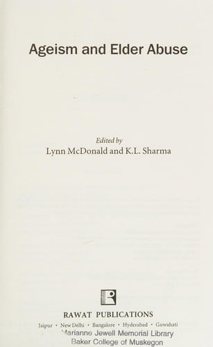 Ageism and elder abuse