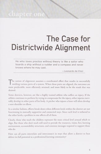Aligning school districts as PLCs