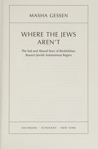 Where the Jews aren't
