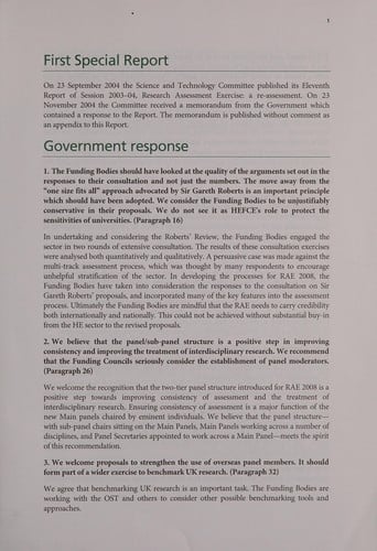 Research assessment exercise