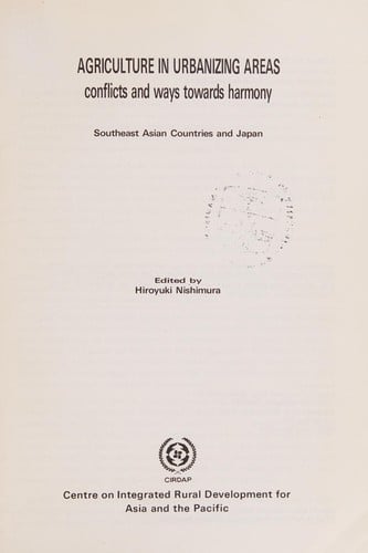 Agriculture in urbanizing areas