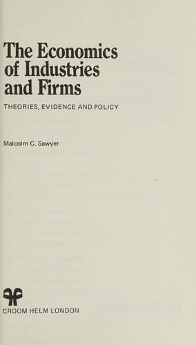 The economics of industries and firms