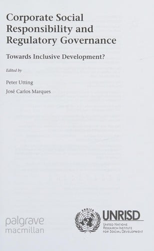 Corporate social responsibility and regulatory governance