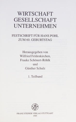 Wirtschaft, Gesellschaft, Unternehmen