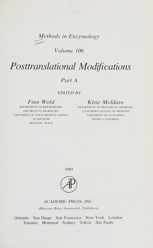 Posttranslational modifications